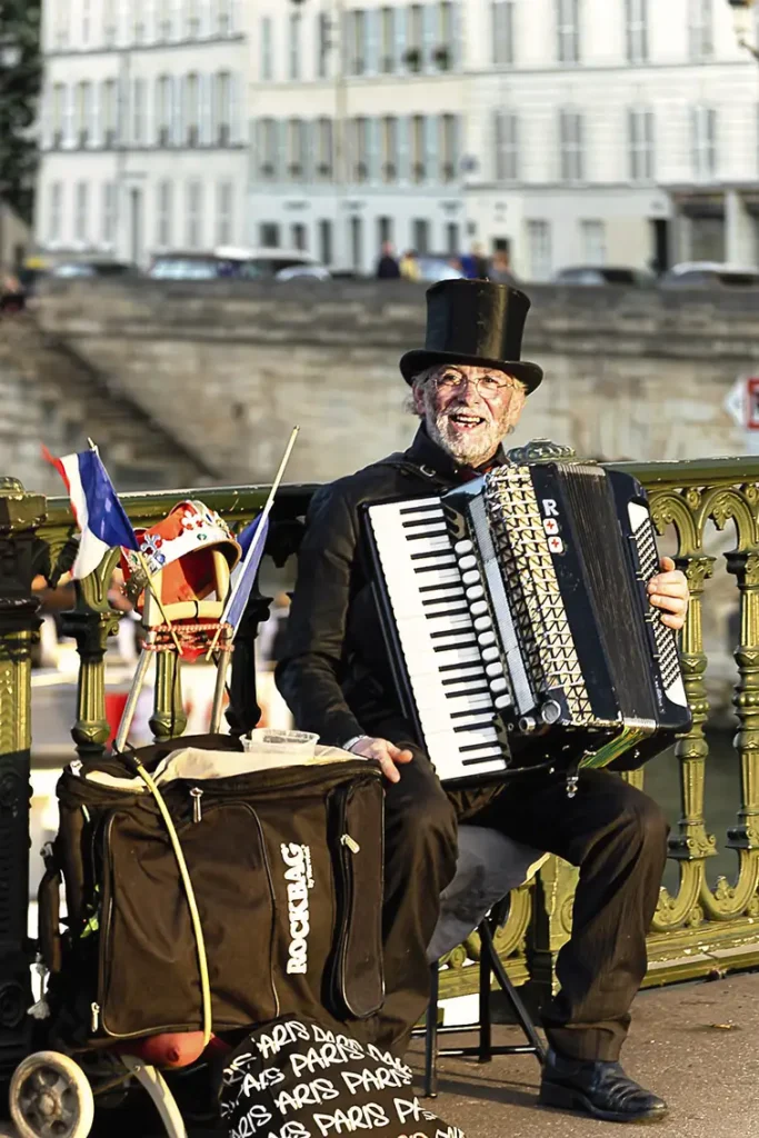 Autre Musicien sur un pont de Paris-La Fête de la Musique 2024