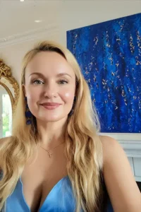 The painter, Anastasiia Doro