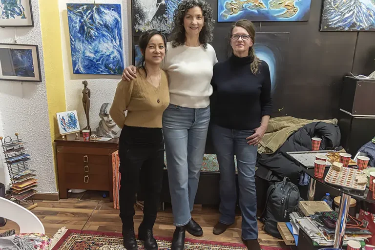 Vernissage du 06/12/2025, dans le 15ème, galerie saman, 3 rue fizeau, 75015, les 3 artistes qui exposent en ce moment