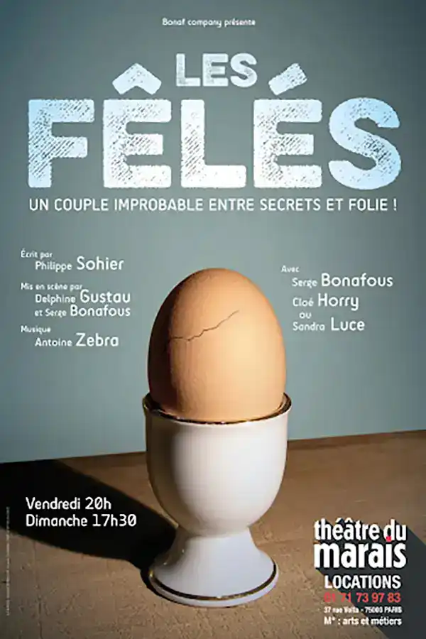 Théâtre du Marais, les fêlés, Affiche, les fêlés