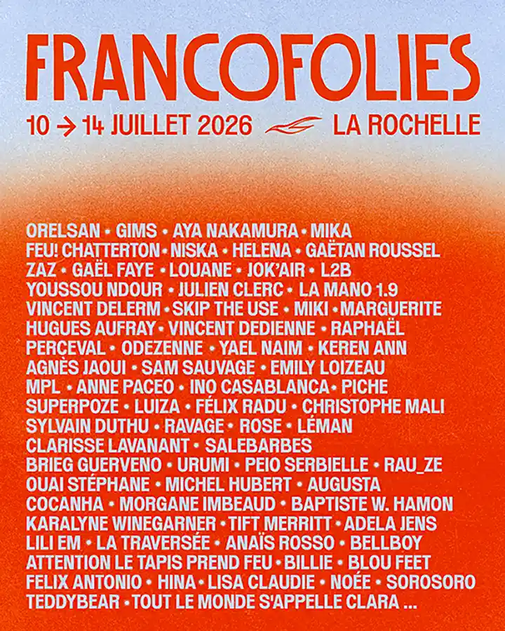Francofolies de La Rochelle 2026